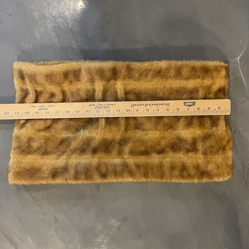 Suzanne Somers Collection Faux Mink Fur Collar Scarf Women's XS Costume Glam - Picture 3 of 7